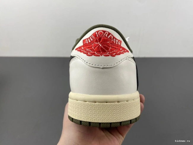 Cheap MAX DM7866-200 X JORDAN 1 OLIVE LOW TRAVIS AIR OG SCOTT MEDIUM 0719